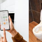 Assistive Home Technology banner with images of a smart home device and remote control toilet.