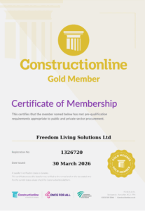 Constructionline Gold 2026 Thumbnail image of Freedom Living Solution's Constructionline Gold 2026 in PDF format. Click to view or download.